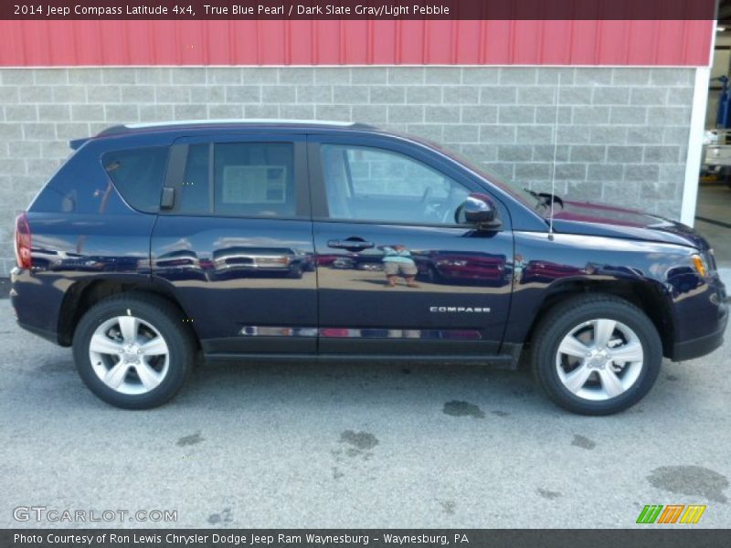 True Blue Pearl / Dark Slate Gray/Light Pebble 2014 Jeep Compass Latitude 4x4