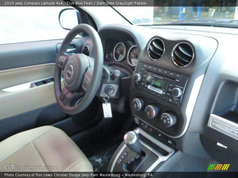 True Blue Pearl / Dark Slate Gray/Light Pebble 2014 Jeep Compass Latitude 4x4