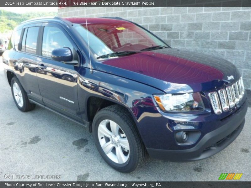 True Blue Pearl / Dark Slate Gray/Light Pebble 2014 Jeep Compass Latitude 4x4