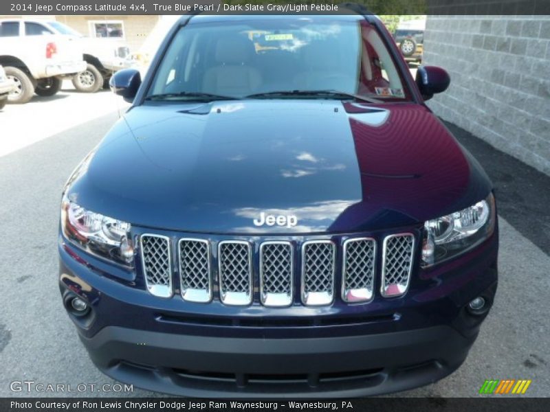 True Blue Pearl / Dark Slate Gray/Light Pebble 2014 Jeep Compass Latitude 4x4