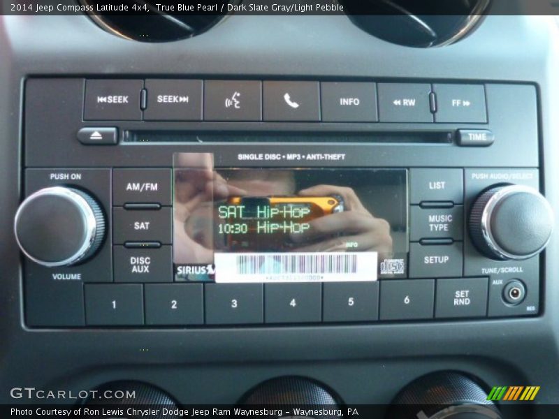 True Blue Pearl / Dark Slate Gray/Light Pebble 2014 Jeep Compass Latitude 4x4