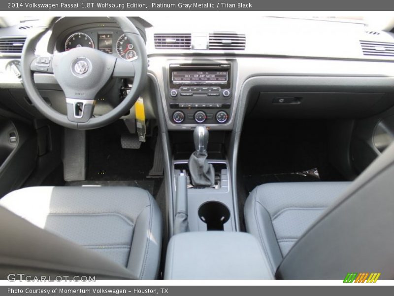 Platinum Gray Metallic / Titan Black 2014 Volkswagen Passat 1.8T Wolfsburg Edition
