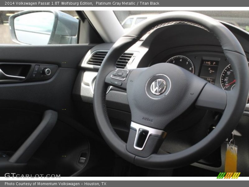 Platinum Gray Metallic / Titan Black 2014 Volkswagen Passat 1.8T Wolfsburg Edition