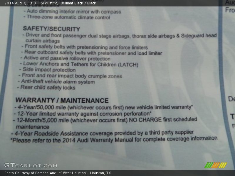 Brilliant Black / Black 2014 Audi Q5 3.0 TFSI quattro