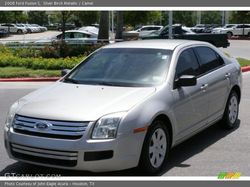 Silver Birch Metallic / Camel 2008 Ford Fusion S