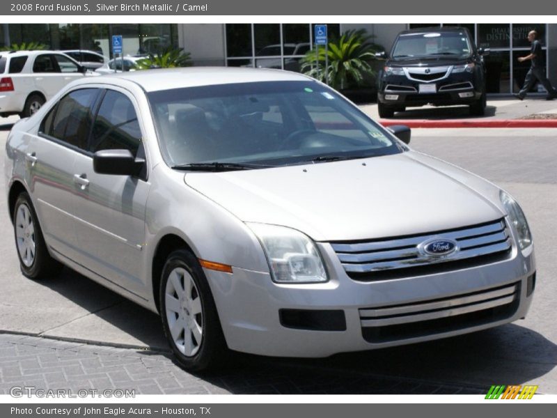 Silver Birch Metallic / Camel 2008 Ford Fusion S