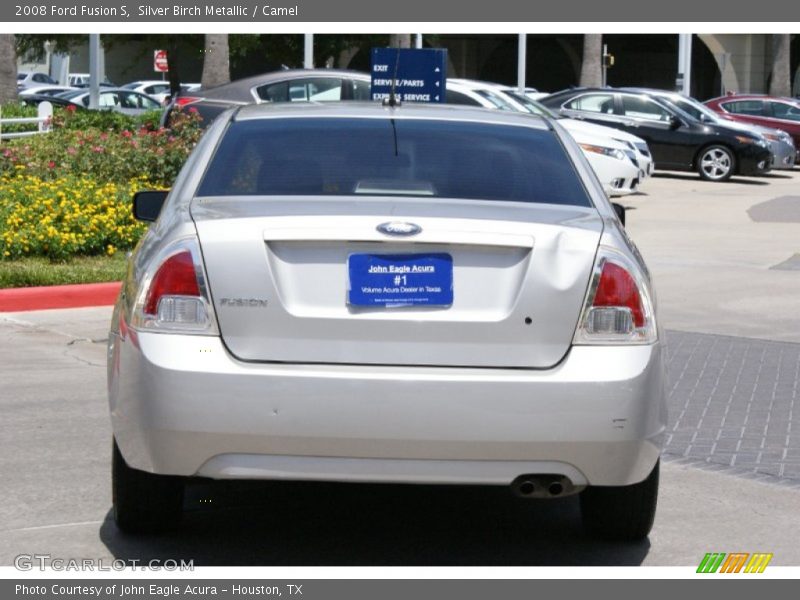 Silver Birch Metallic / Camel 2008 Ford Fusion S