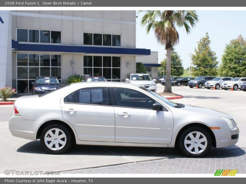 Silver Birch Metallic / Camel 2008 Ford Fusion S