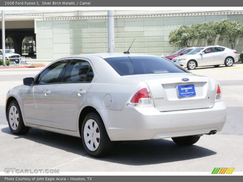 Silver Birch Metallic / Camel 2008 Ford Fusion S
