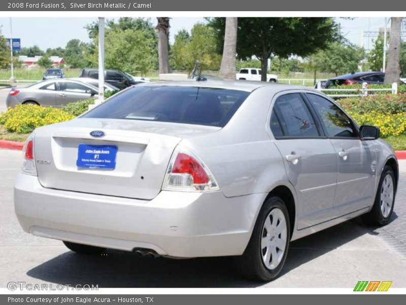 Silver Birch Metallic / Camel 2008 Ford Fusion S