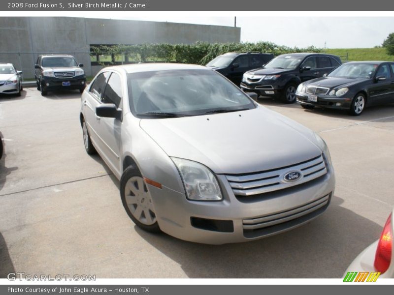 Silver Birch Metallic / Camel 2008 Ford Fusion S