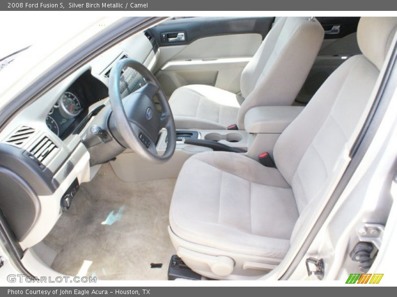 Silver Birch Metallic / Camel 2008 Ford Fusion S