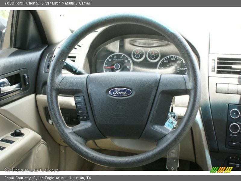 Silver Birch Metallic / Camel 2008 Ford Fusion S