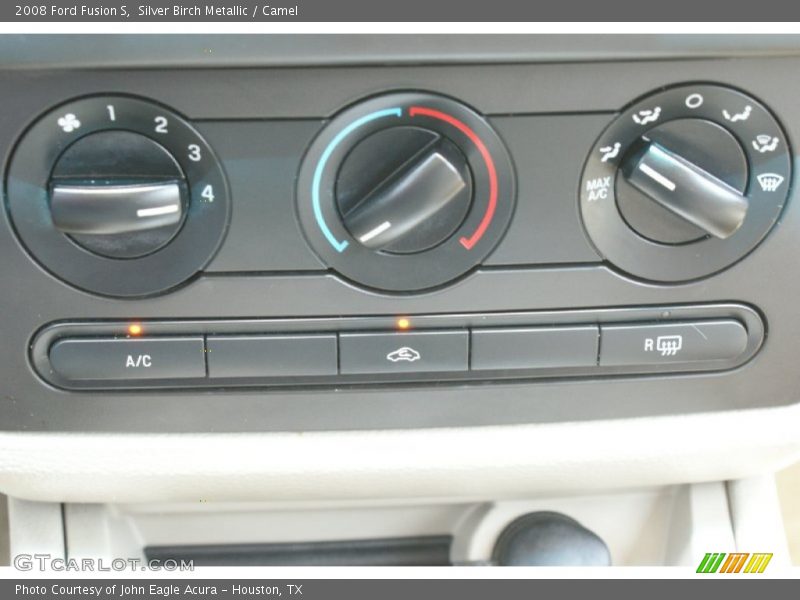 Silver Birch Metallic / Camel 2008 Ford Fusion S