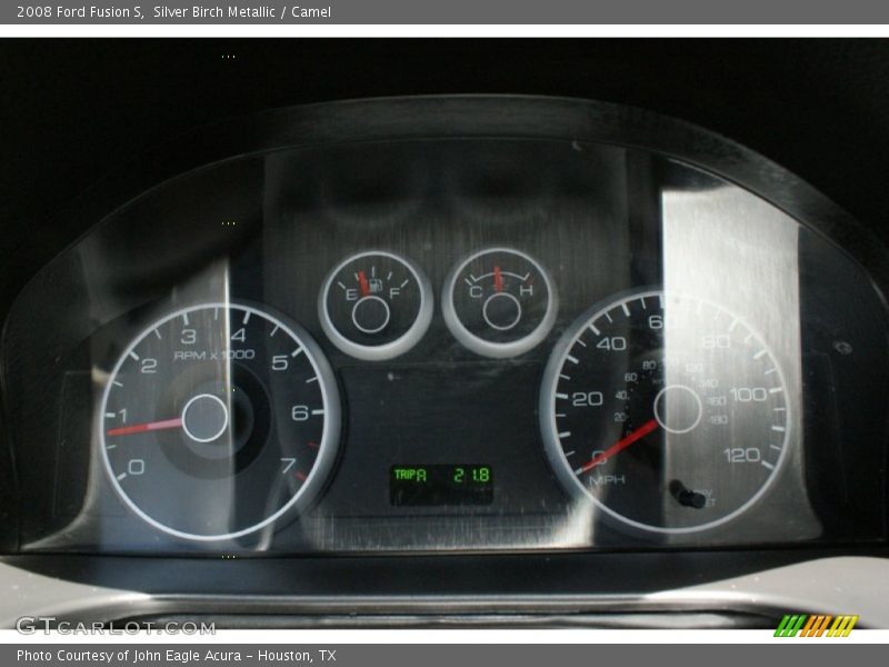 Silver Birch Metallic / Camel 2008 Ford Fusion S