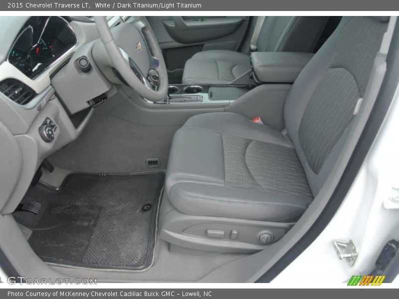 White / Dark Titanium/Light Titanium 2015 Chevrolet Traverse LT