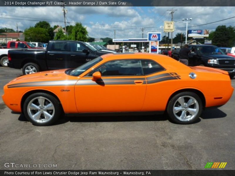 Header Orange / Dark Slate Gray 2014 Dodge Challenger R/T Classic