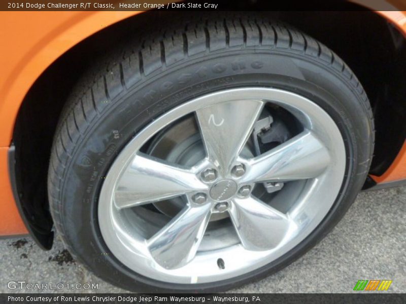 Header Orange / Dark Slate Gray 2014 Dodge Challenger R/T Classic