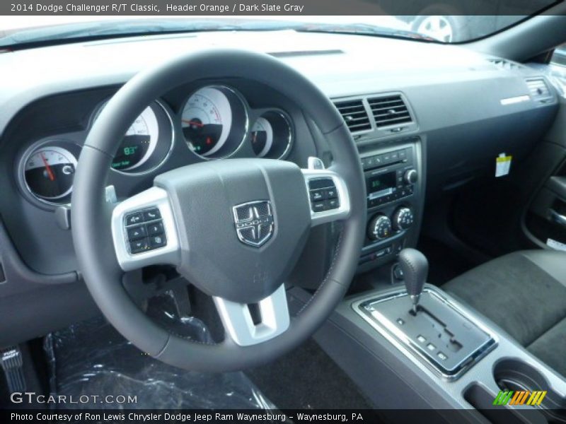 Header Orange / Dark Slate Gray 2014 Dodge Challenger R/T Classic