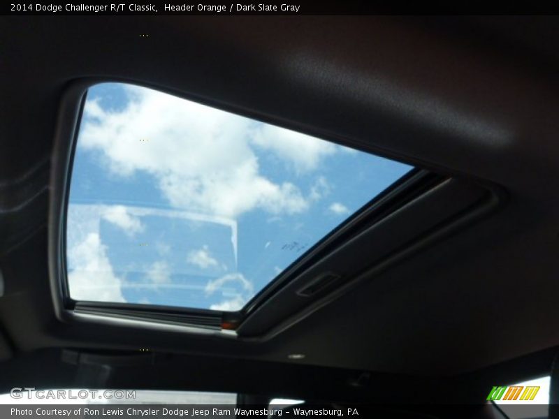 Header Orange / Dark Slate Gray 2014 Dodge Challenger R/T Classic
