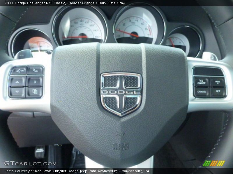 Header Orange / Dark Slate Gray 2014 Dodge Challenger R/T Classic