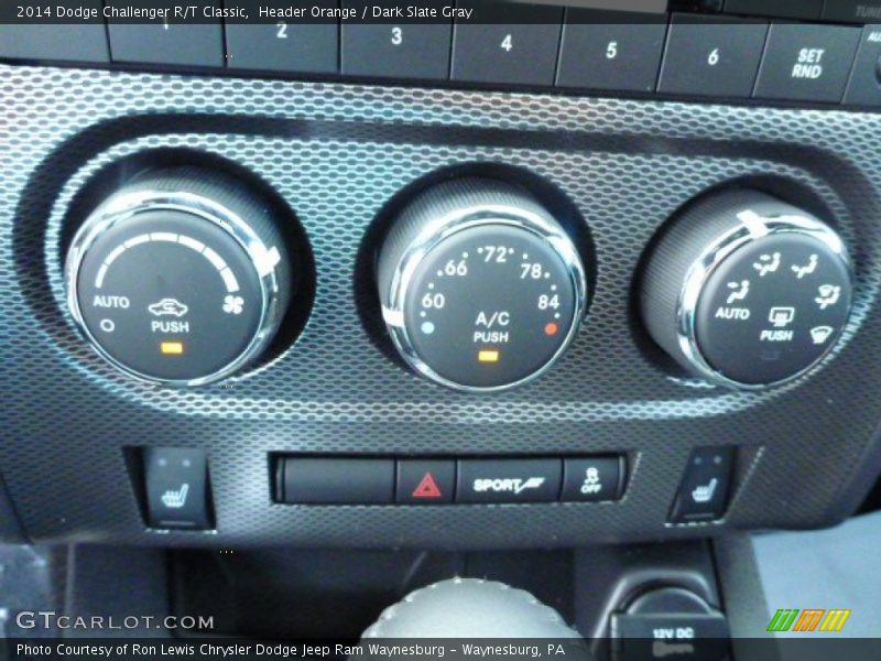 Header Orange / Dark Slate Gray 2014 Dodge Challenger R/T Classic