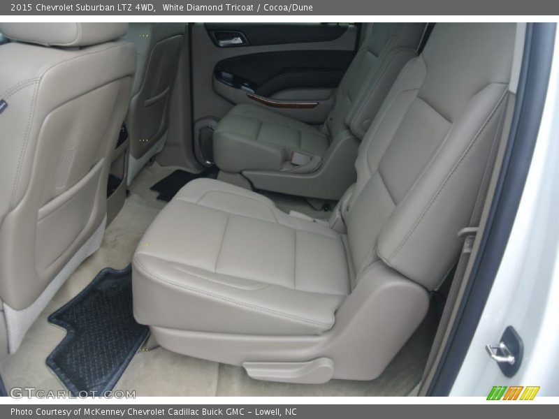 White Diamond Tricoat / Cocoa/Dune 2015 Chevrolet Suburban LTZ 4WD