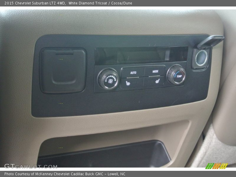 White Diamond Tricoat / Cocoa/Dune 2015 Chevrolet Suburban LTZ 4WD