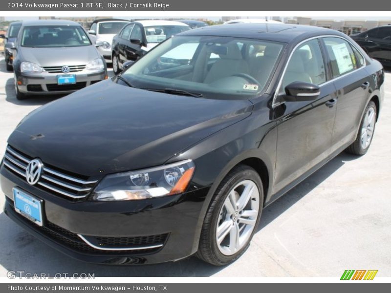 Black / Cornsilk Beige 2014 Volkswagen Passat 1.8T SE