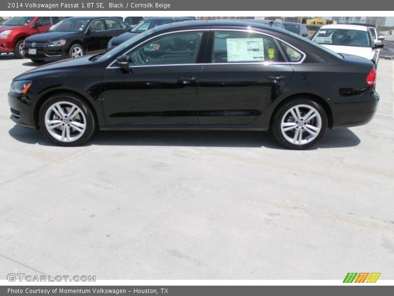 Black / Cornsilk Beige 2014 Volkswagen Passat 1.8T SE