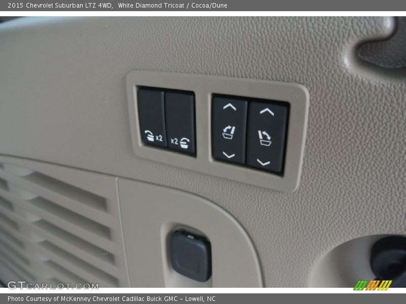 White Diamond Tricoat / Cocoa/Dune 2015 Chevrolet Suburban LTZ 4WD