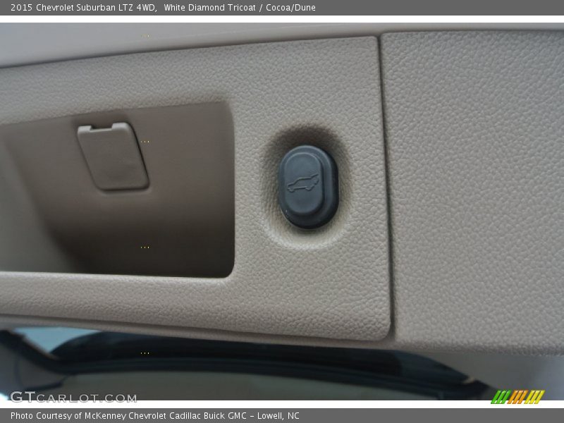 White Diamond Tricoat / Cocoa/Dune 2015 Chevrolet Suburban LTZ 4WD