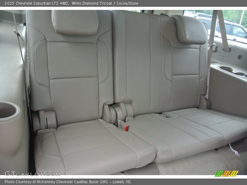 White Diamond Tricoat / Cocoa/Dune 2015 Chevrolet Suburban LTZ 4WD