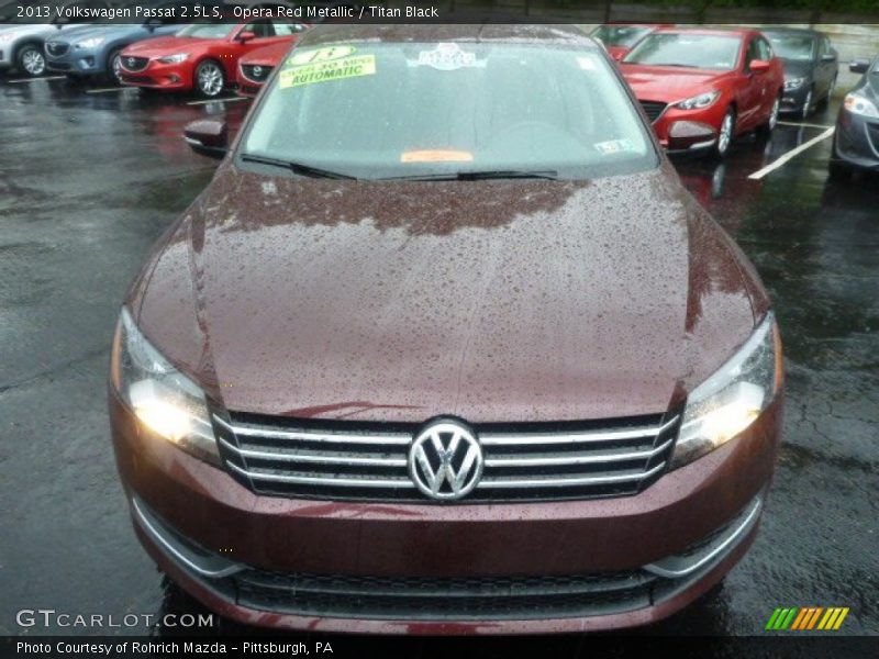 Opera Red Metallic / Titan Black 2013 Volkswagen Passat 2.5L S