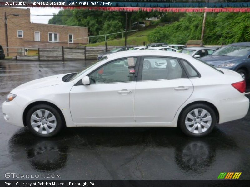 Satin White Pearl / Ivory 2011 Subaru Impreza 2.5i Sedan