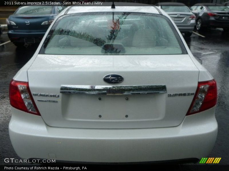 Satin White Pearl / Ivory 2011 Subaru Impreza 2.5i Sedan