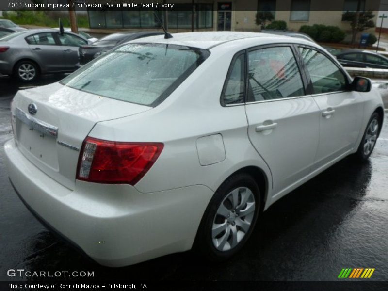 Satin White Pearl / Ivory 2011 Subaru Impreza 2.5i Sedan