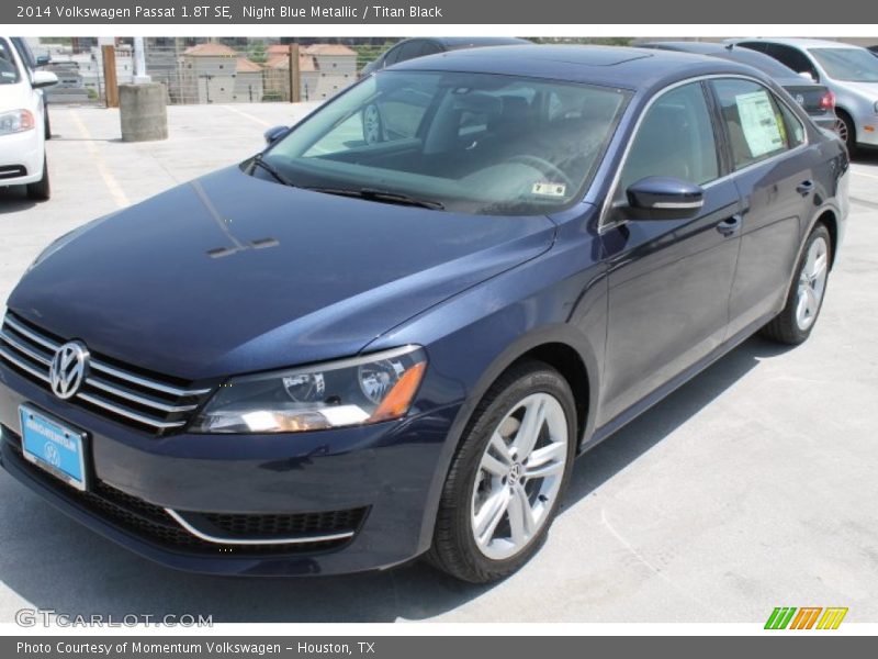 Night Blue Metallic / Titan Black 2014 Volkswagen Passat 1.8T SE