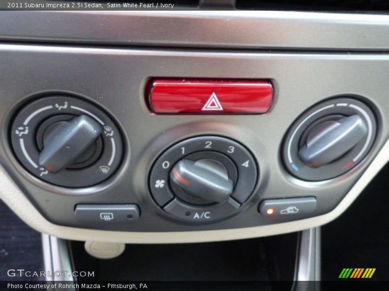 Satin White Pearl / Ivory 2011 Subaru Impreza 2.5i Sedan