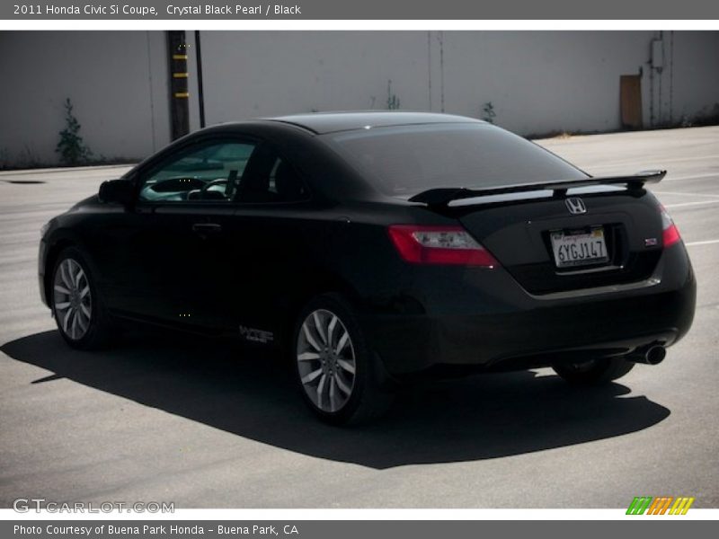 Crystal Black Pearl / Black 2011 Honda Civic Si Coupe