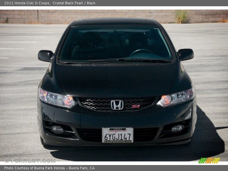 Crystal Black Pearl / Black 2011 Honda Civic Si Coupe