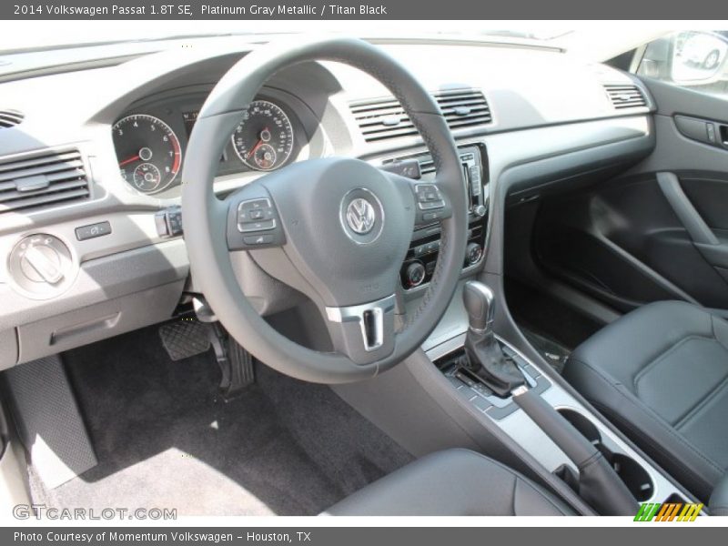 Platinum Gray Metallic / Titan Black 2014 Volkswagen Passat 1.8T SE