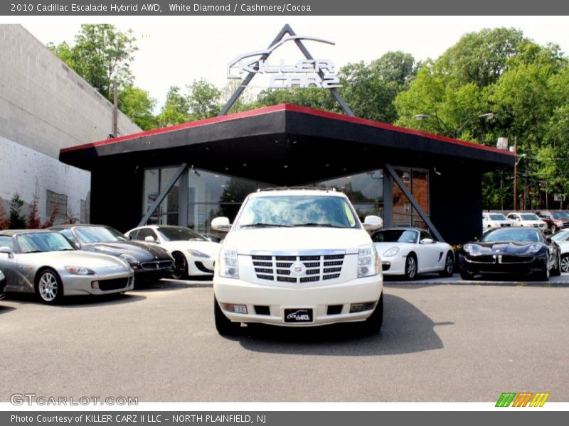 White Diamond / Cashmere/Cocoa 2010 Cadillac Escalade Hybrid AWD