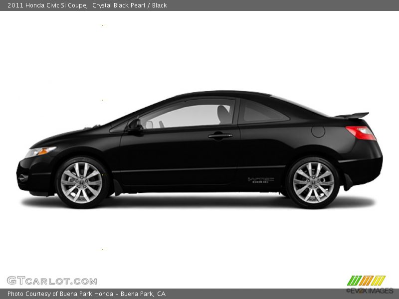 Crystal Black Pearl / Black 2011 Honda Civic Si Coupe