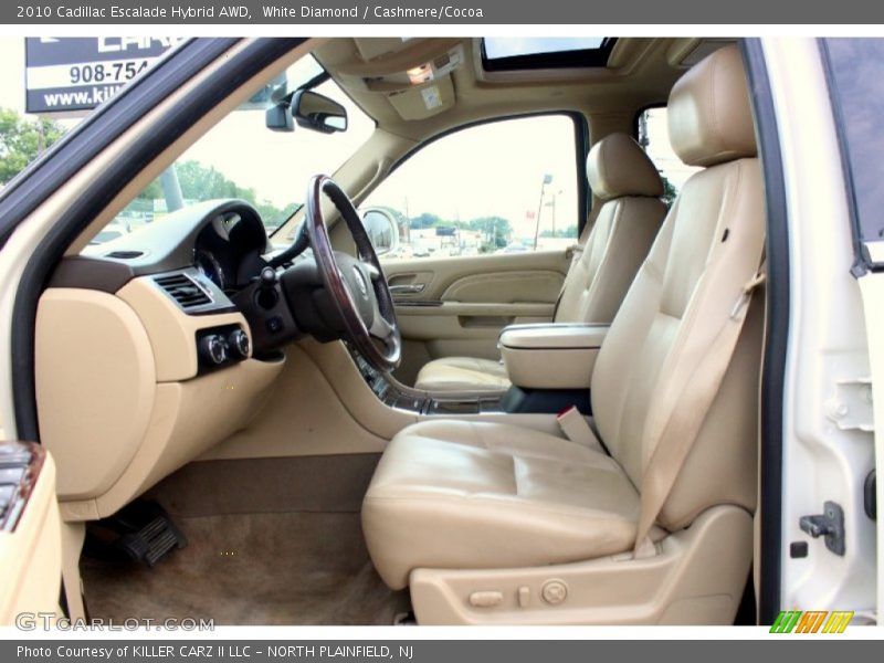 White Diamond / Cashmere/Cocoa 2010 Cadillac Escalade Hybrid AWD