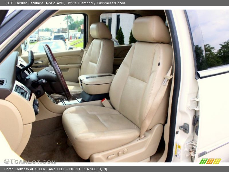 White Diamond / Cashmere/Cocoa 2010 Cadillac Escalade Hybrid AWD