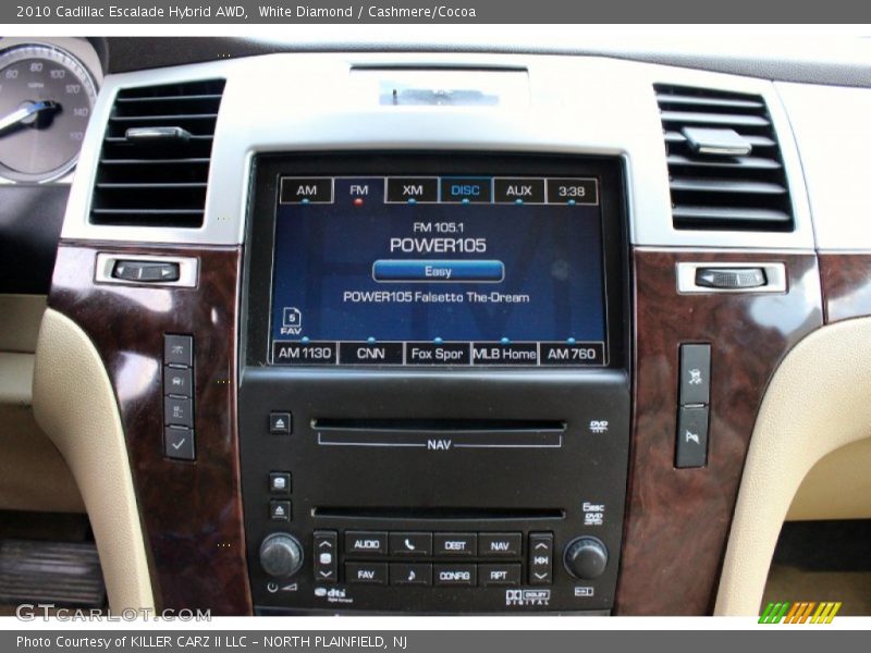 White Diamond / Cashmere/Cocoa 2010 Cadillac Escalade Hybrid AWD