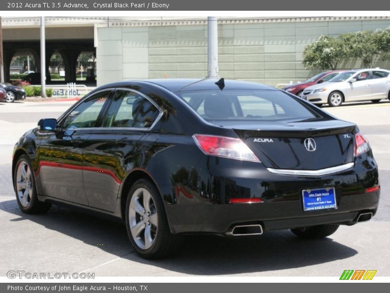 Crystal Black Pearl / Ebony 2012 Acura TL 3.5 Advance
