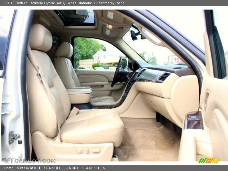 White Diamond / Cashmere/Cocoa 2010 Cadillac Escalade Hybrid AWD