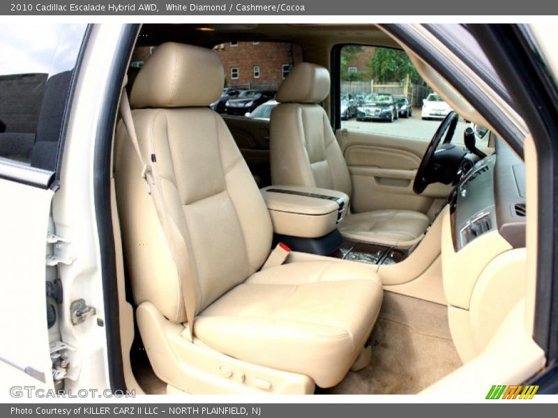 White Diamond / Cashmere/Cocoa 2010 Cadillac Escalade Hybrid AWD